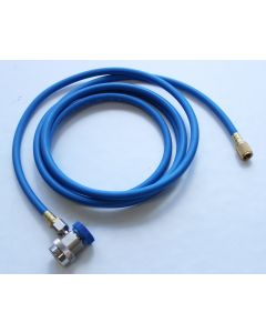 Premium R134a 10FT Blue Suction Charging Hose with Manual Coupler