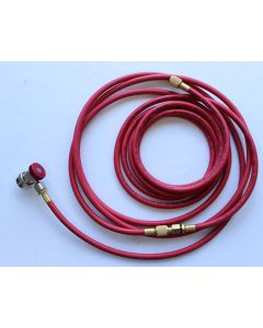 Premium R134a 20FT Red Discharge Charging Hose with Manual Coupler