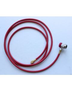 Premium R134a 10FT Red Discharge Charging Hose with Manual Coupler